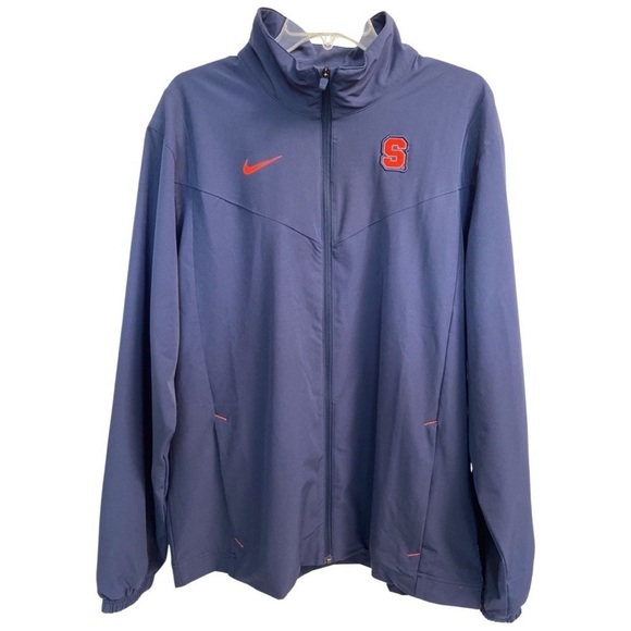 Nike Syracuse Orange Official Team On Field Men’s Blue Full Zip Jacket Large - Picture 1 of 6